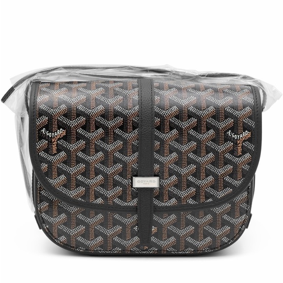 Goyard Handbags - Goyard Belvedere Canvas and Calfskin Belvedere PM Bag Women's Shoulder Bag
